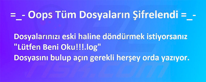 Updated Deniz_Kizi ransomware desktop wallpaper