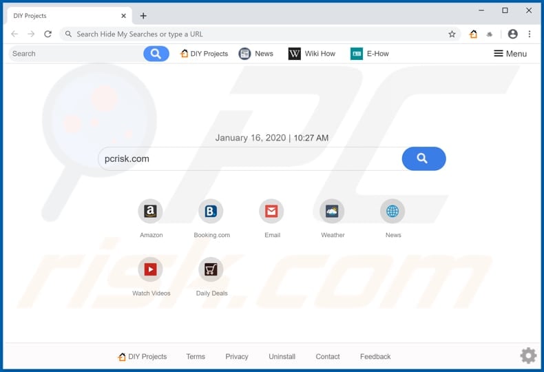 search.freehowtotab.com browser hijacker