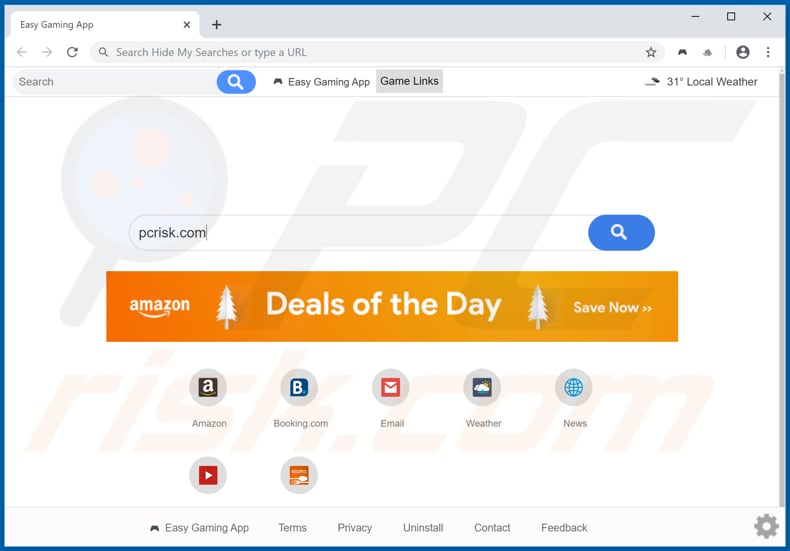 search.easygamingapptab.com browser hijacker