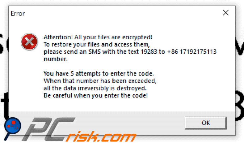 EnCiPhErEd ransomware pop-up gif
