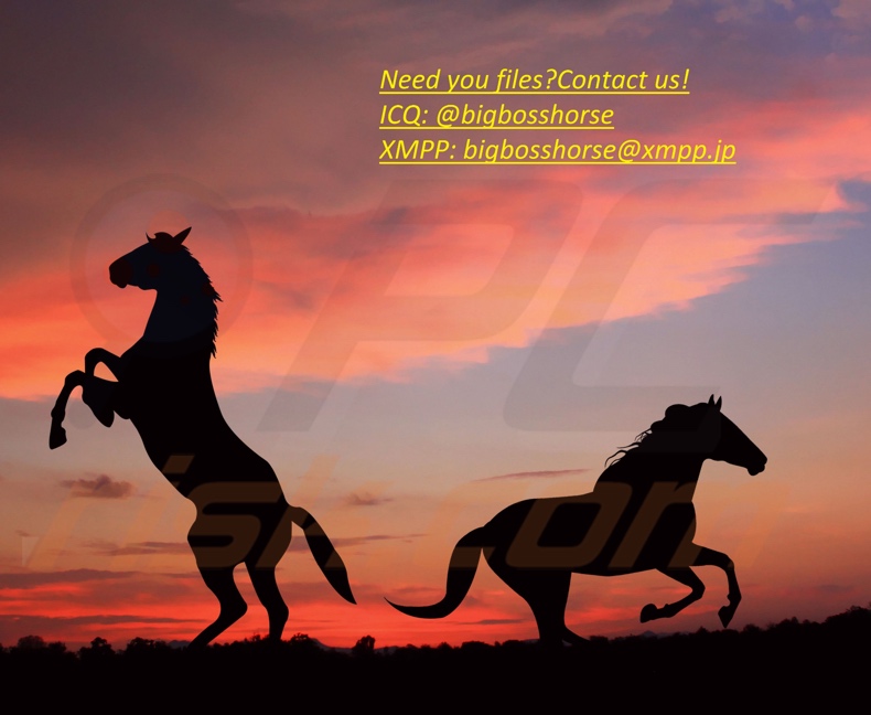Horsedeal ransomware wallpaper