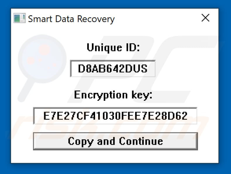 kangaroo ransomware pop-up at the beggining of encryption process