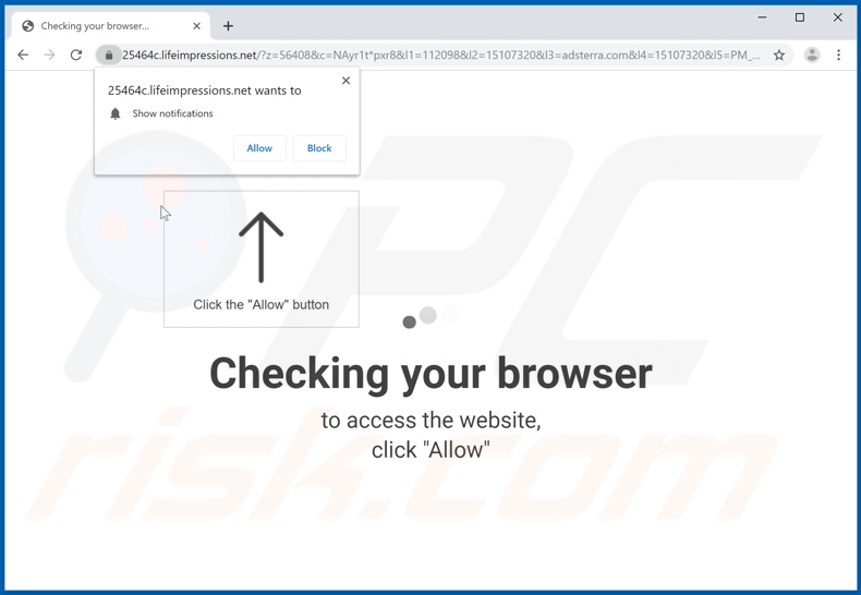 lifeimpressions[.]net pop-up redirects