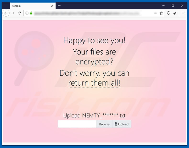 NEMTY 2.5 RANSOMWARE updated website (page 1)