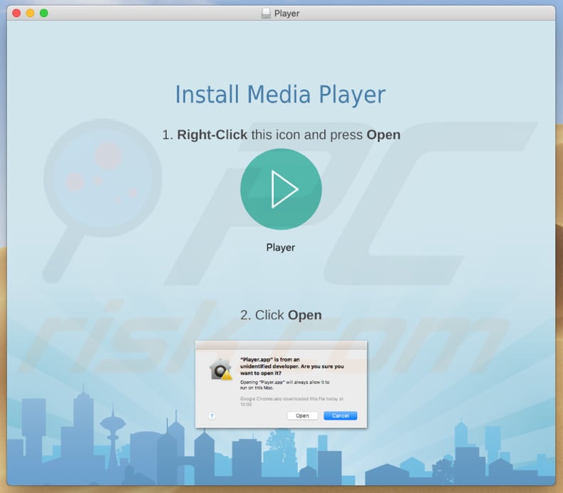 Media Player adware installer