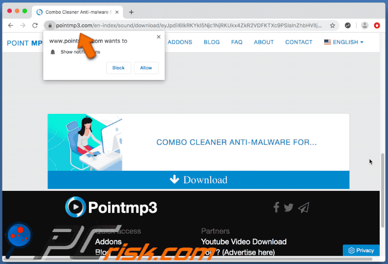 pointmp3.com redirects-to live.mainspotupdatesfreenew.info