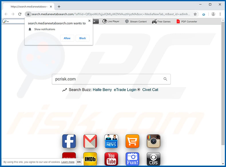 search.medianewtabsearch.com browser hijacker