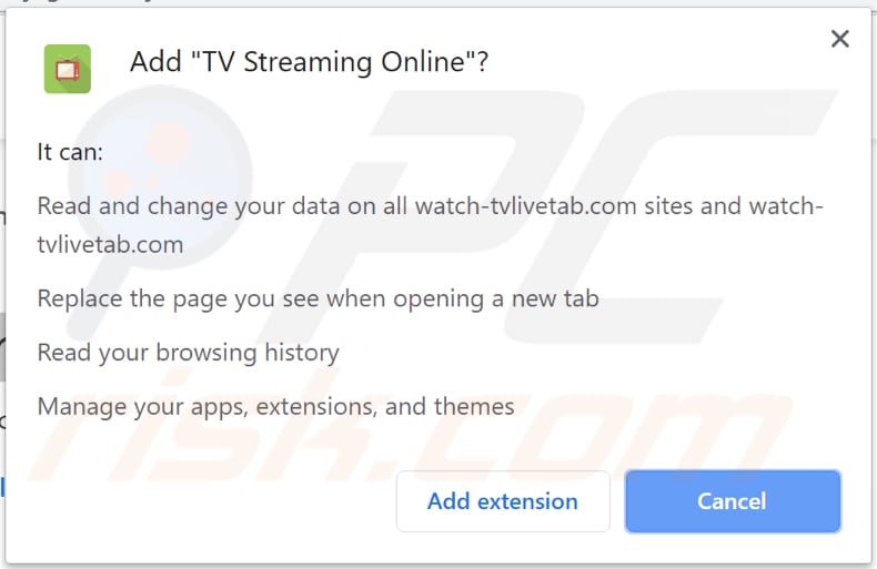 tv streaming online browser hijacker wants to read and change various data