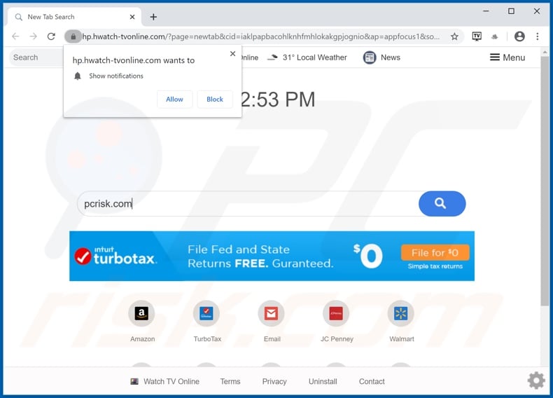 search.hwatch-tvonline.com browser hijacker
