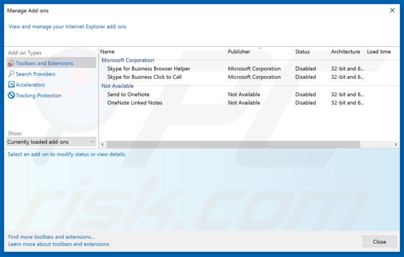 Removing search.weatherforecastertab.com related Internet Explorer extensions