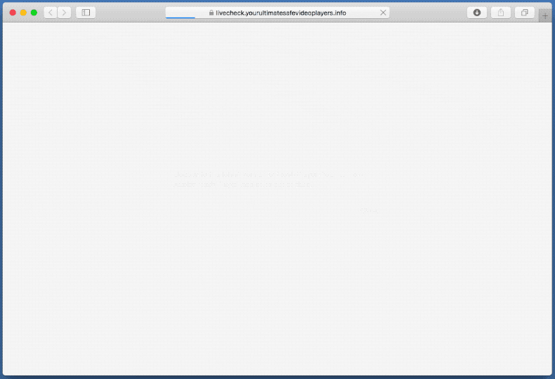 Appearance of yourultimatesafevideoplayers[.]info scam (GIF)