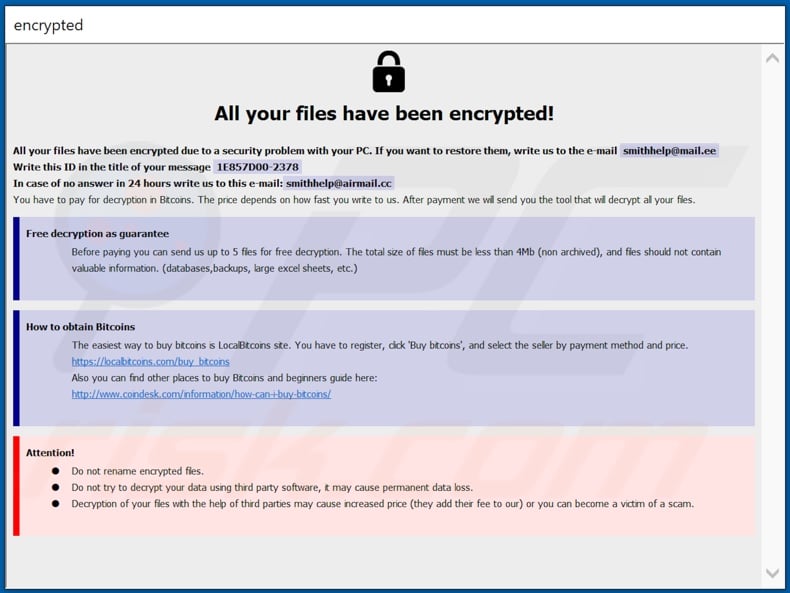 Barak ransomware ransom note (info.hta)