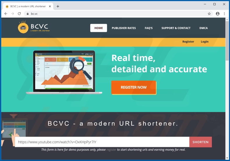 bc[.]vc pop-up redirects