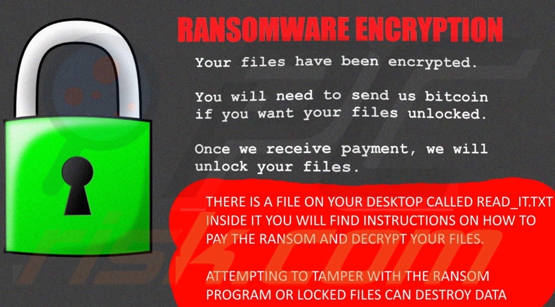 Coom ransomware wallpaper