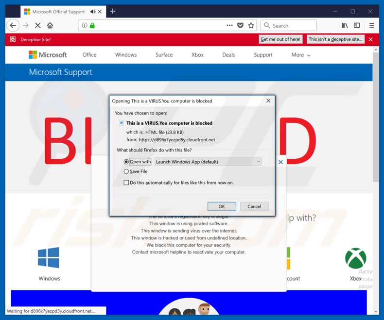Trojan:JS/Cryxos