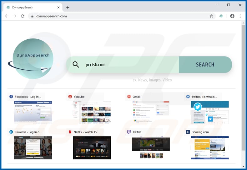 dynoappsearch.com browser hijacker