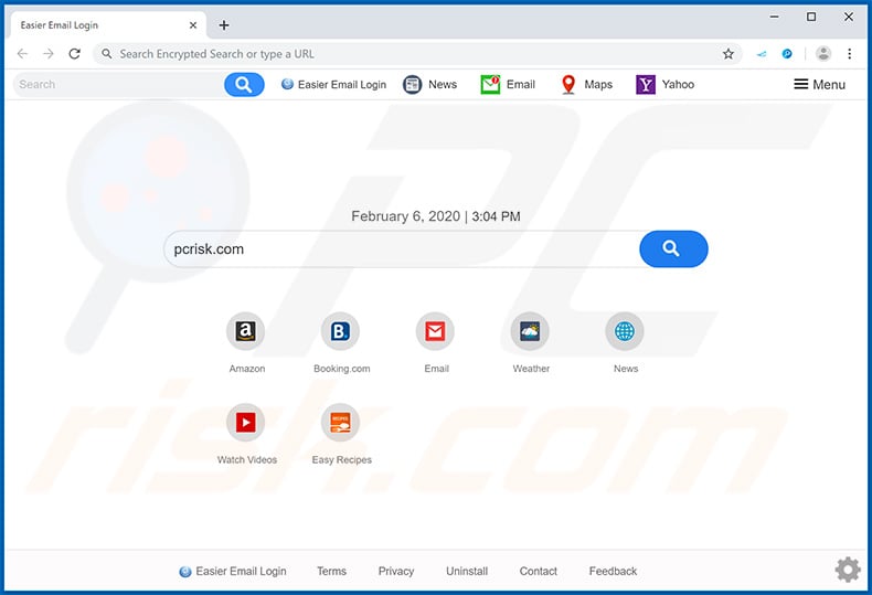 Easier Email Login browser hijacker