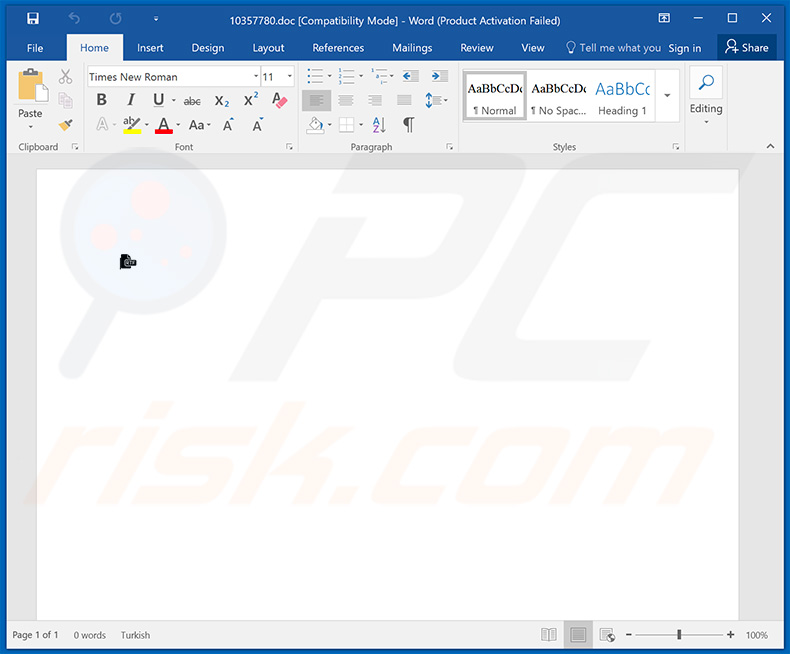 eFax spam campaign MS Word attachment used to spread Agent Tesla RAT