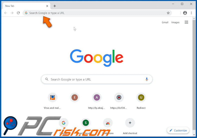 searchnewworld.com browser hijacker