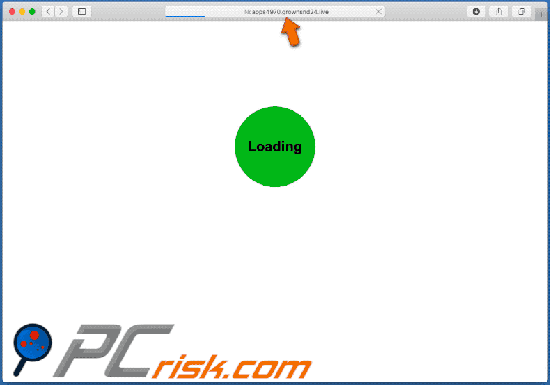 grownsnd redirects to a download page of a fake adobe flash player installer