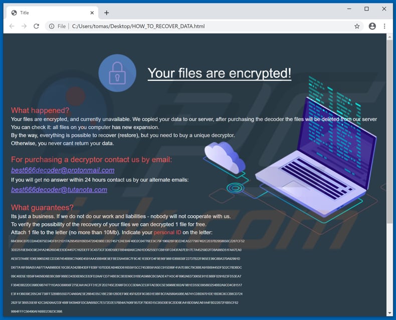 Hellomynameisransom decrypt instructions (HOW_TO_RECOVER_DATA.html)