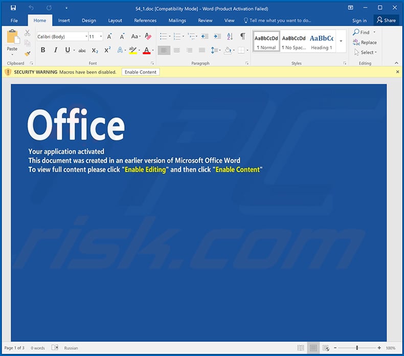 IRS email spam campaign distributing a malicious MS Word document which injects TrickBot into the system