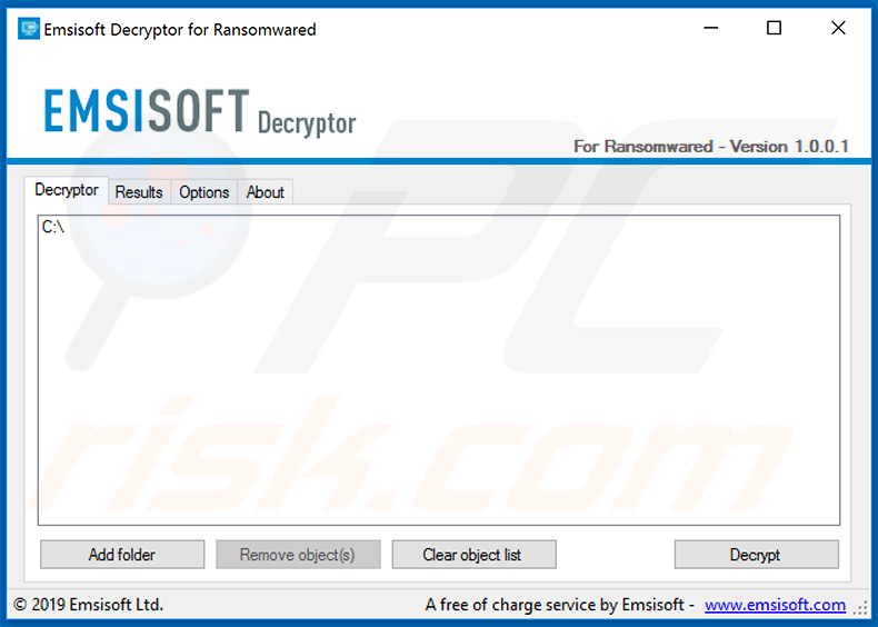 Iwanttits ransomware decrypter by Emsisoft