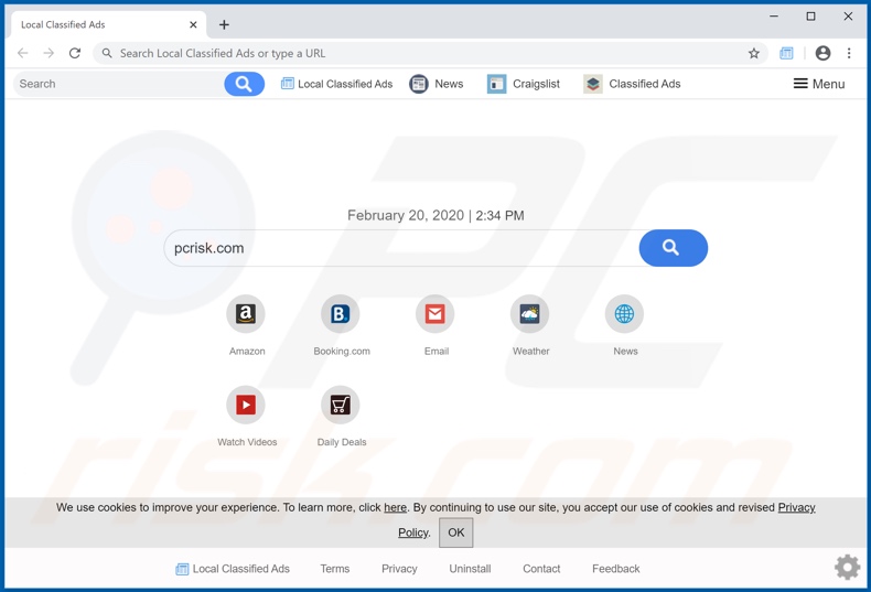 search.localclassifiedsadstab.com browser hijacker
