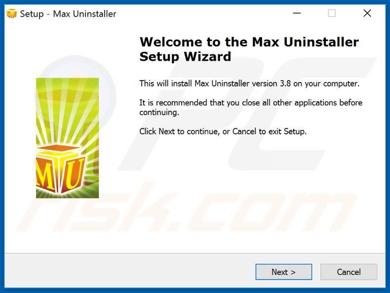 Max Uninstaller installation setup