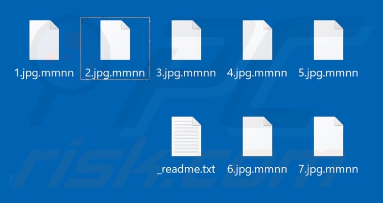 Files encrypted by mmnn ransomware (.mmnn extension)