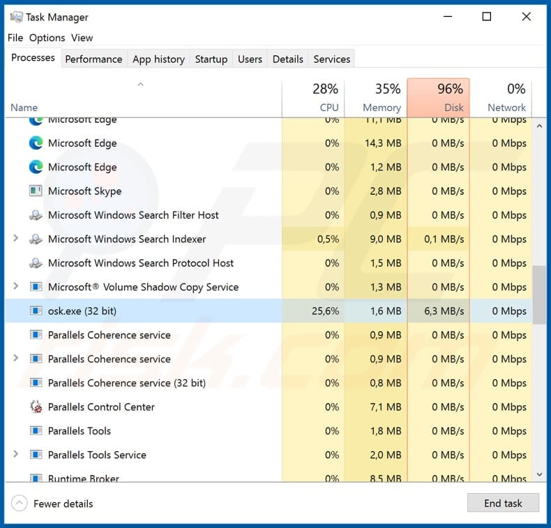 moncrypt malicious process osk.exe in task manager