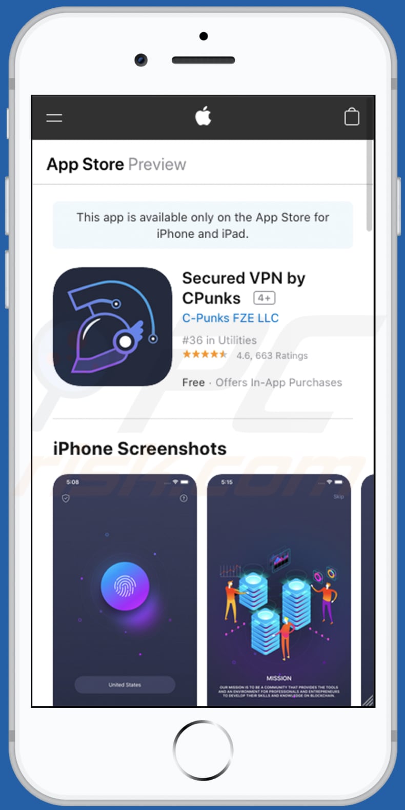 Secured VPN by CPunks on App Store