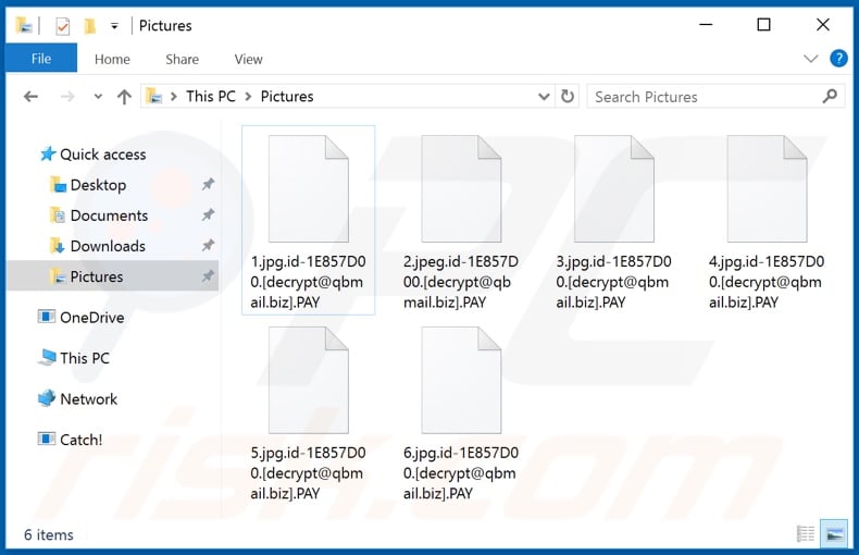 Files encrypted by PAY (Dharma) ransomware (.PAY extension)
