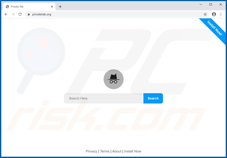 privatetab.org browser hijacker