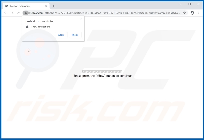 pushlat[.]com pop-up redirects