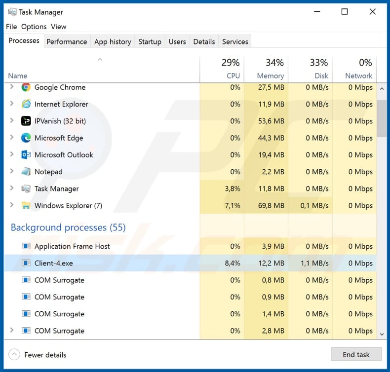 servo99 client-4.exee malicious process in task manager