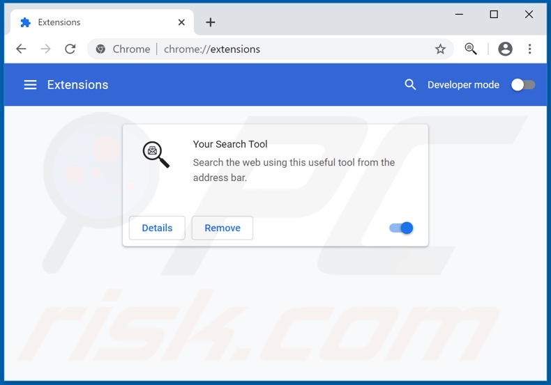 Removing search.yoursearchtool.com related Google Chrome extensions