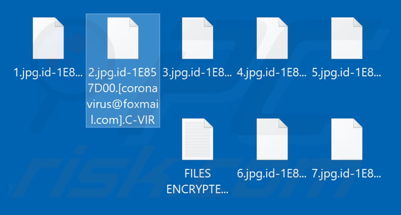 Files encrypted by C-VIR ransomware (.C-VIR extension)