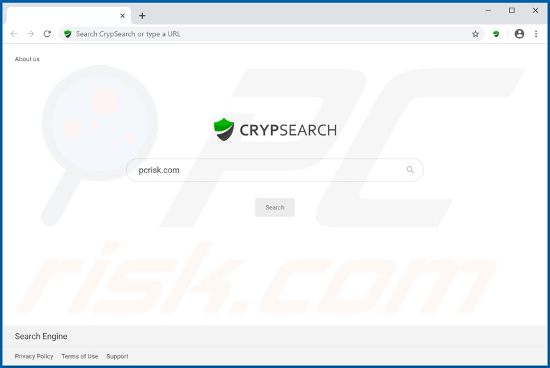 crypsearch.com browser hijacker