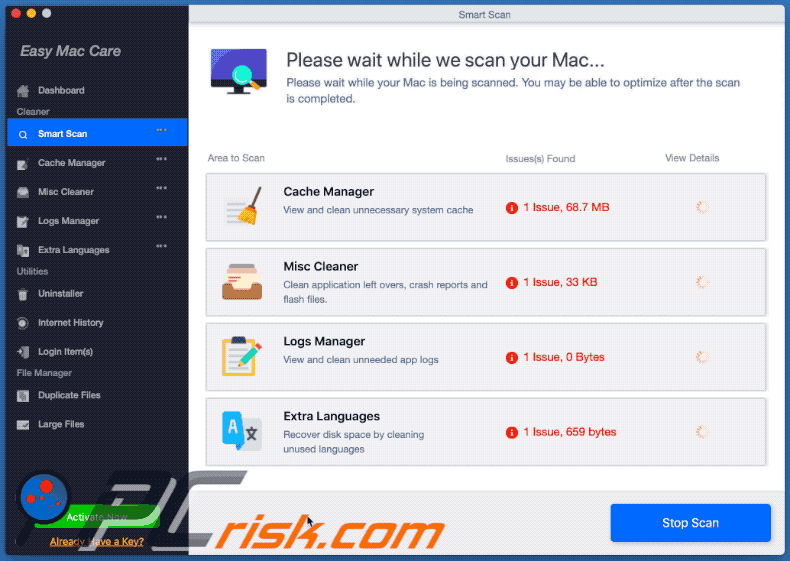 Updated Easy Mac Care unwanted application (GIF)