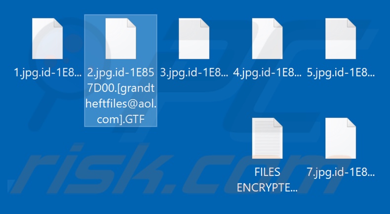 Files encrypted by Gtf ransomware (.GTF extension)