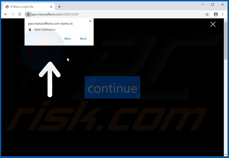 maroceffects[.]com pop-up redirects