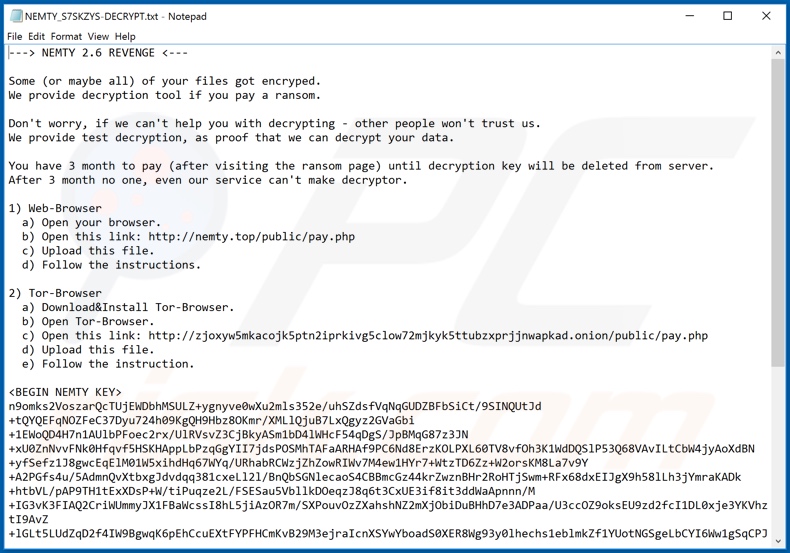 Nemty 2.6 decrypt instructions (NEMTY_[random]-DECRYPT.txt)