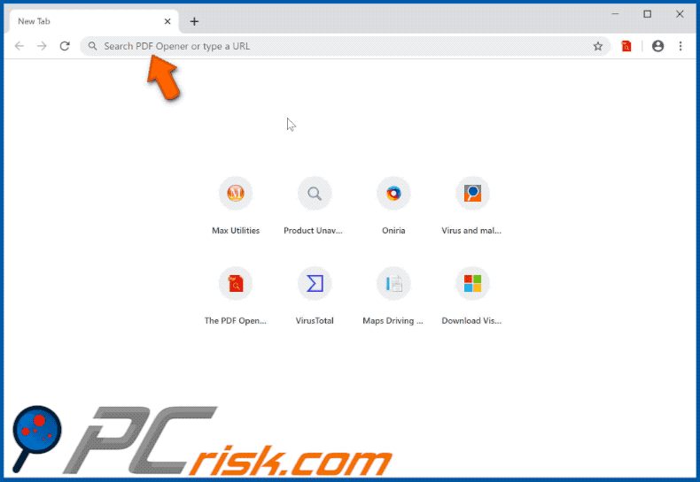 PDF Opener browser hijacker redirects to search.yahoo.com via pdfsrch.com