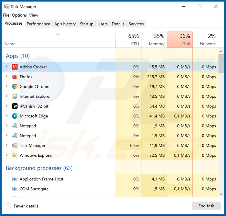 persephone adobe cracker malicious process