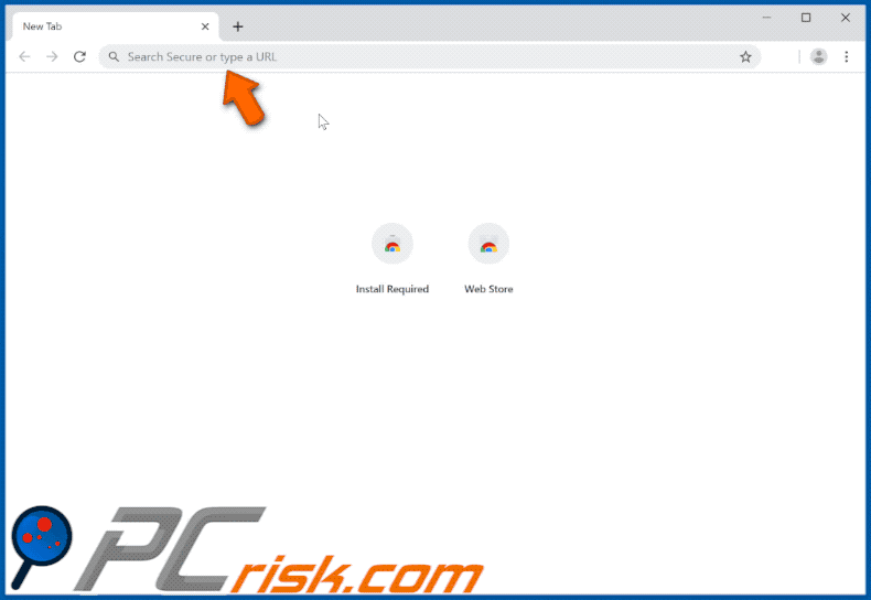 hijacked browser opens qlopx.xyz via searchmes.xyz