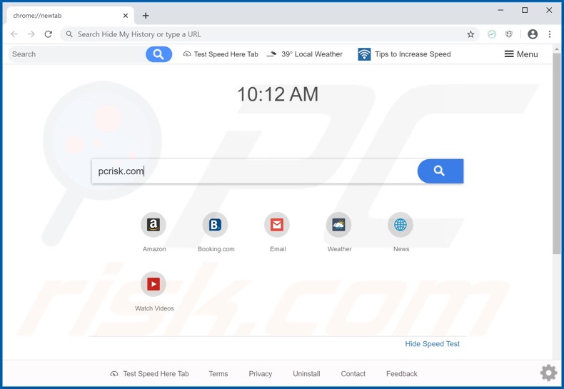 search.htestspeedhere.com browser hijacker