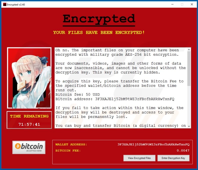 Ahegao decrypt instructions (pop-up window)