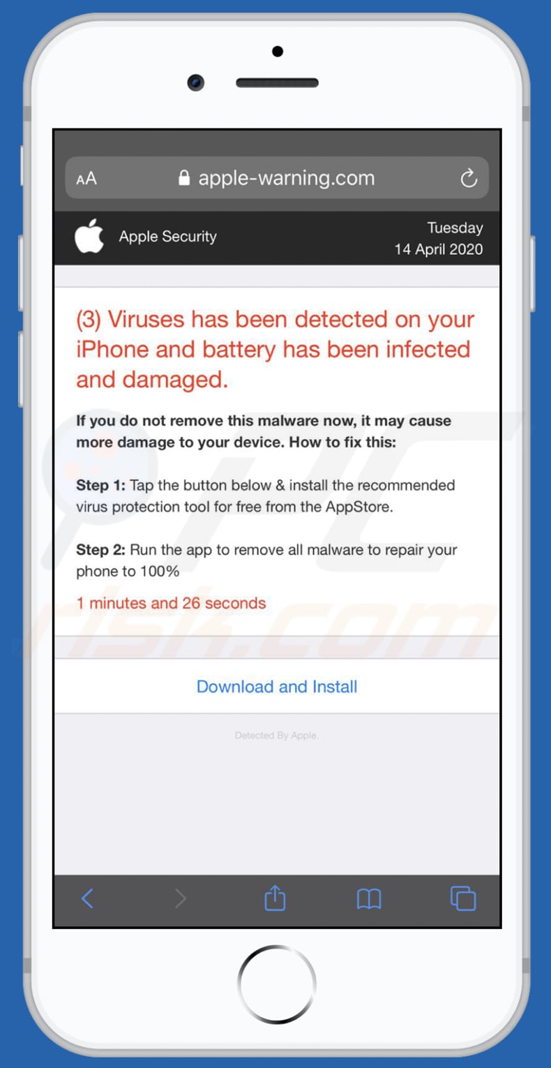 iphone safari virus scan