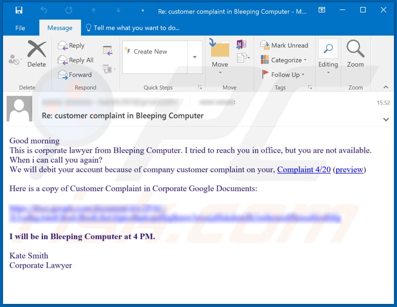 bazarbackdoor malware distributing email